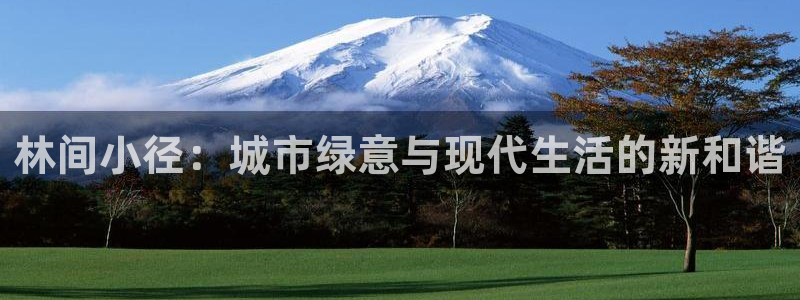 新宝太阳gg：林间小径：城市绿意与现代生活的新和谐