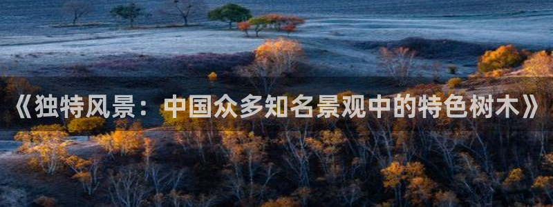 新宝gg平台怎么样:《独特风景:中国众多知名景观中的特色树木》